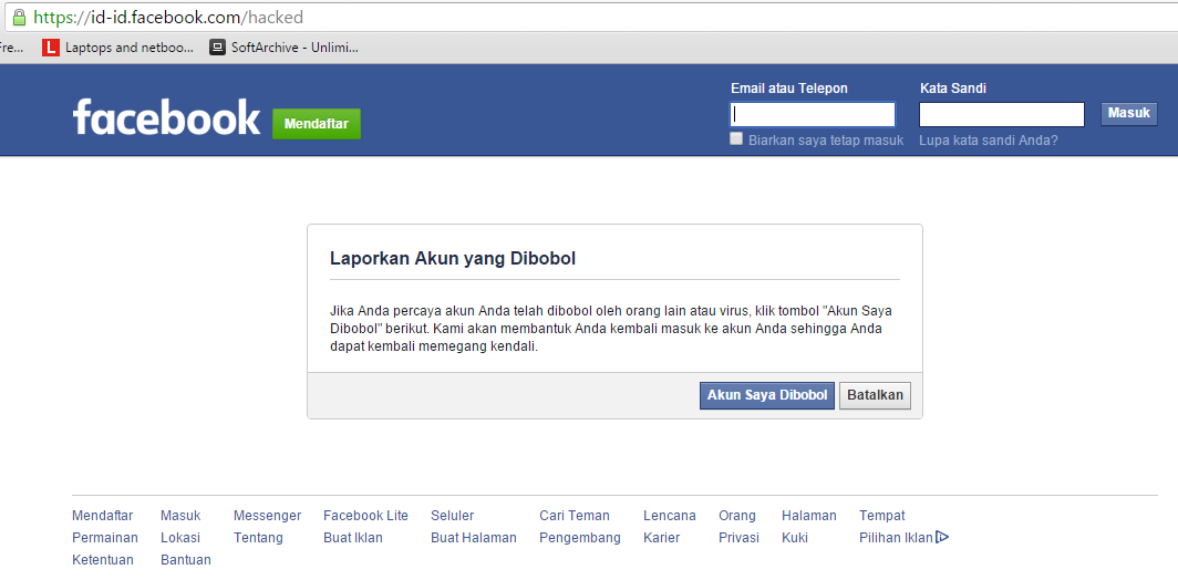 Mengembalikan Akun Facebook yang Dibobol – Dinas Komunikasi dan Informatika Kota Malang